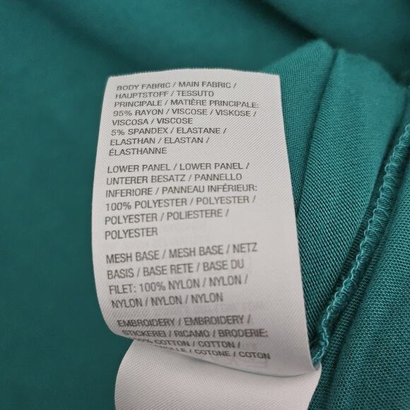 LOGO Lori Goldstein Open Front Cardigan Size XL Lace Sides Hem Long Sleeve Fairy - Picture 4 of 5